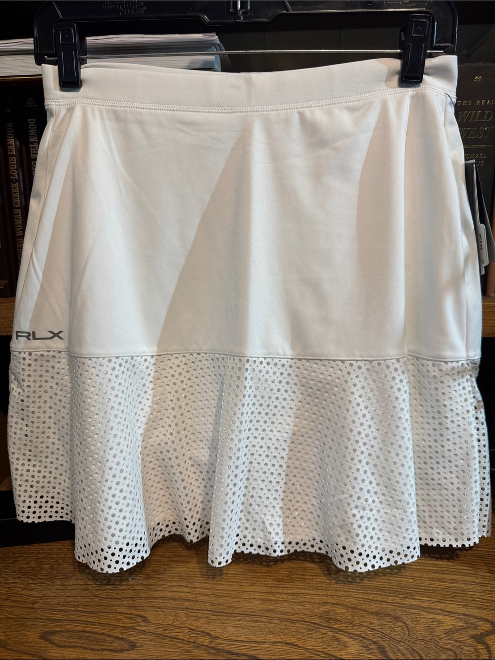 RLX Ralph Lauren White Circle Skater Skirt